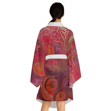 Load image into Gallery viewer, Pink Effervescence Long Sleeve Kimono Robe

